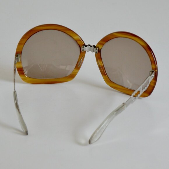 Vintage 1960\'s Brevettato Baruffaldi Tortoise Sunglasses Italy Frames main image 7